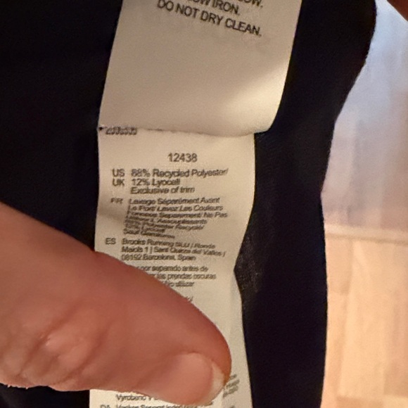 Brooks Black Performance Tee with Yellow Logo Mens NWT Medium - Picture 5 of 6